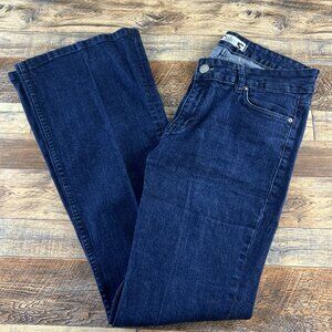 Tallwater Womens Jeans Kat Flare Dark Wash Mid Rise Pitch Indigo Size 10